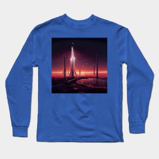 Interplanetary Spaceport Long Sleeve T-Shirt